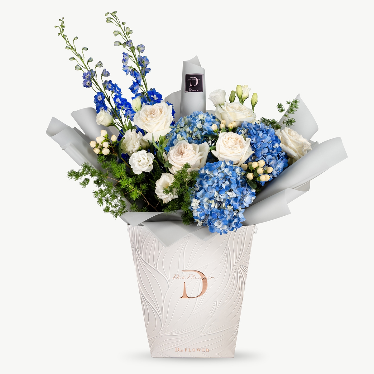 Father's Day flower arrangement with sophisticated blooms