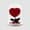Divine Heart with red preserved roses thumbnail