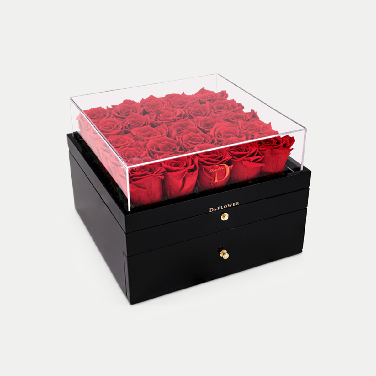 large wood box red variation